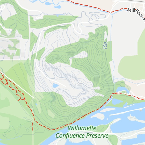 Map of Springfield Butte