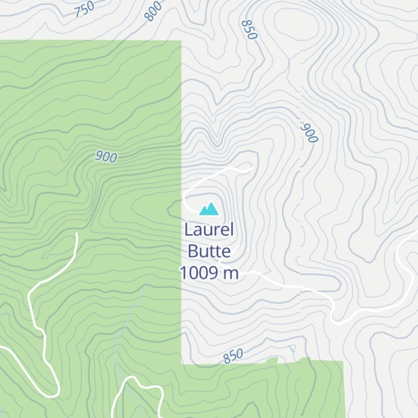 Map of Laurel Butte