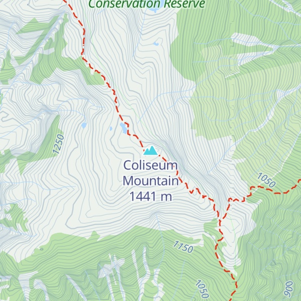 Map of Coliseum Mountain