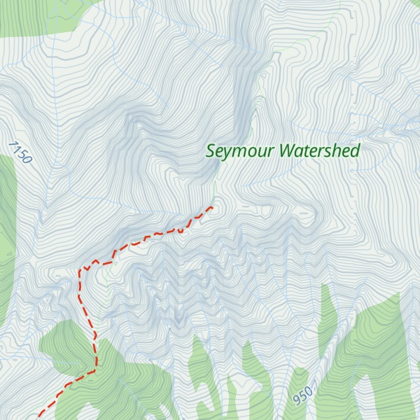 Map of Cathedral Mountain