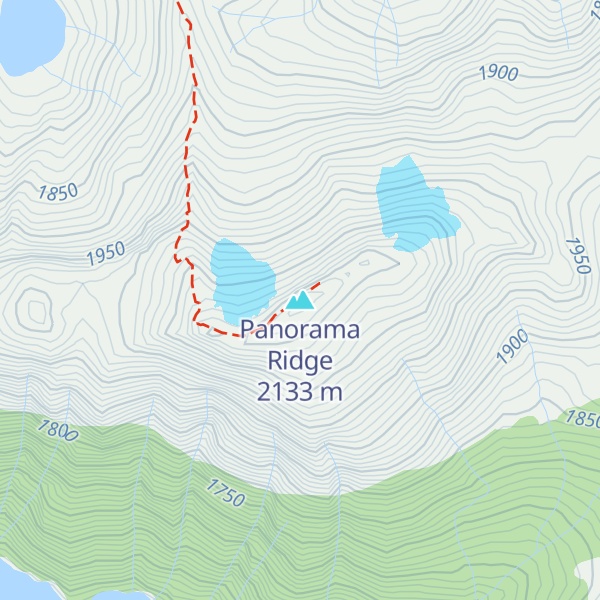 Map of Panorama Ridge