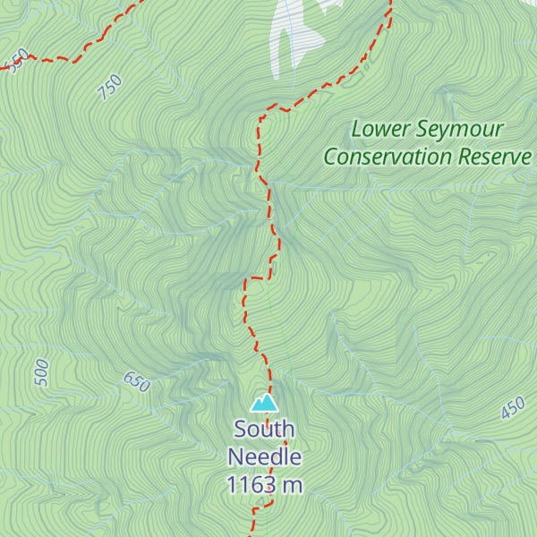 Map of Middle Needle