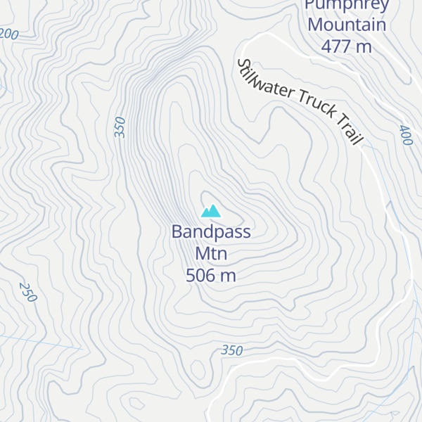 Map of Bandpass Mtn