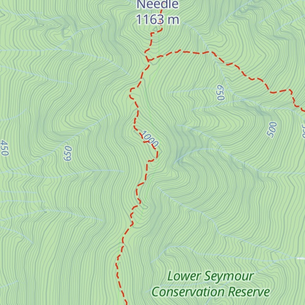 Map of Lynn Peak