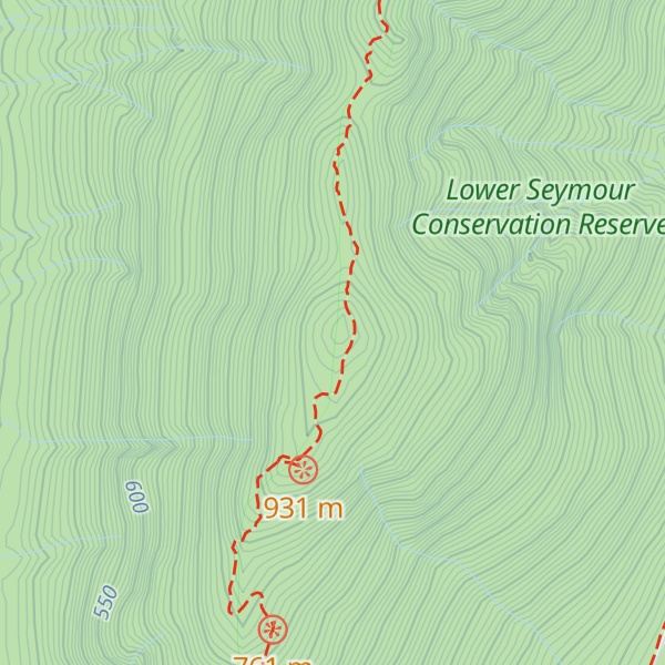 Map of South Lynn Peak