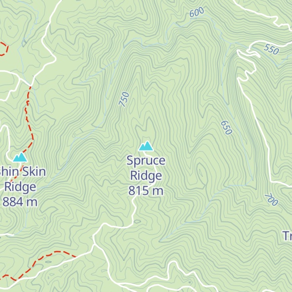 Map of Spruce Ridge