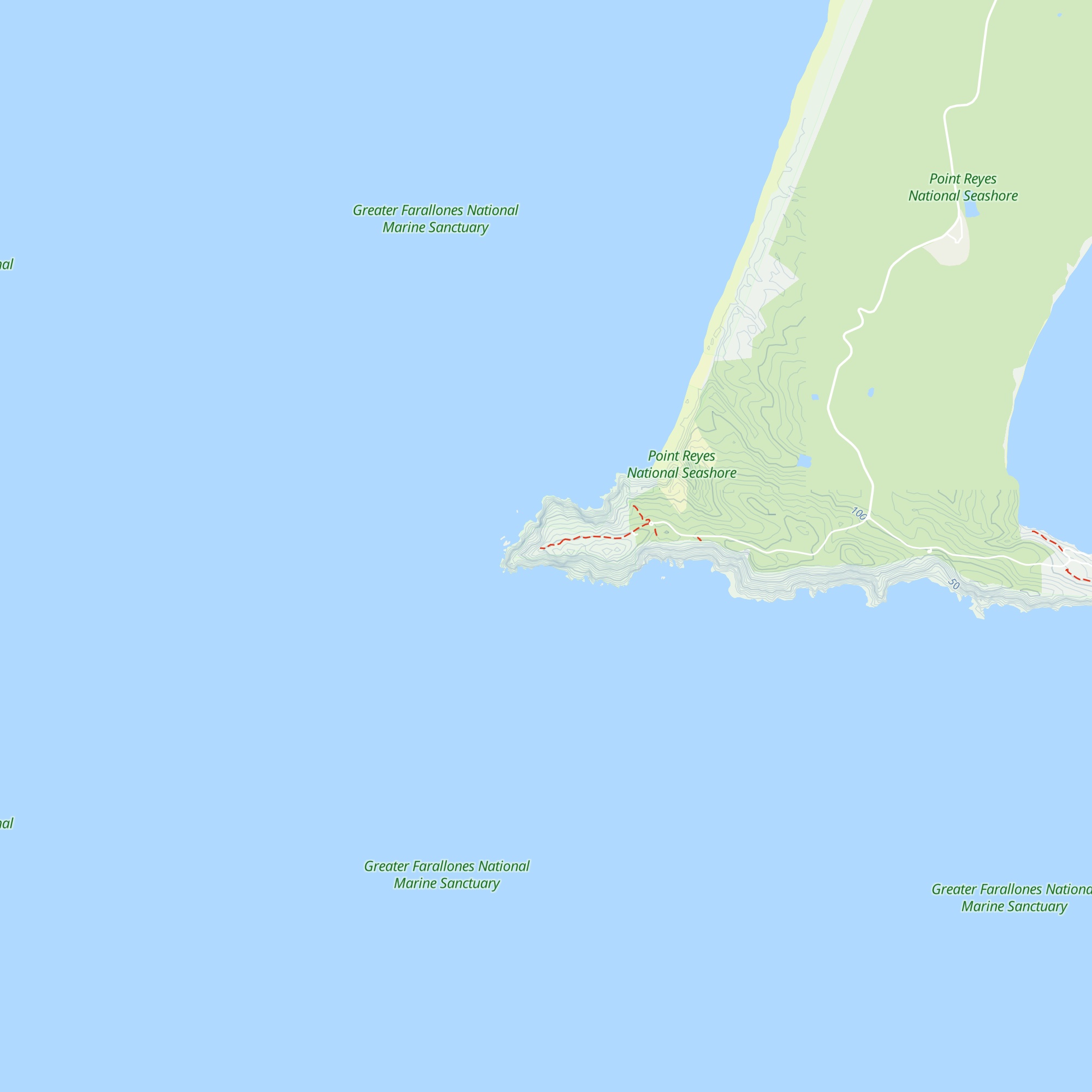 Point Reyes Lighthouse Visitor Center map