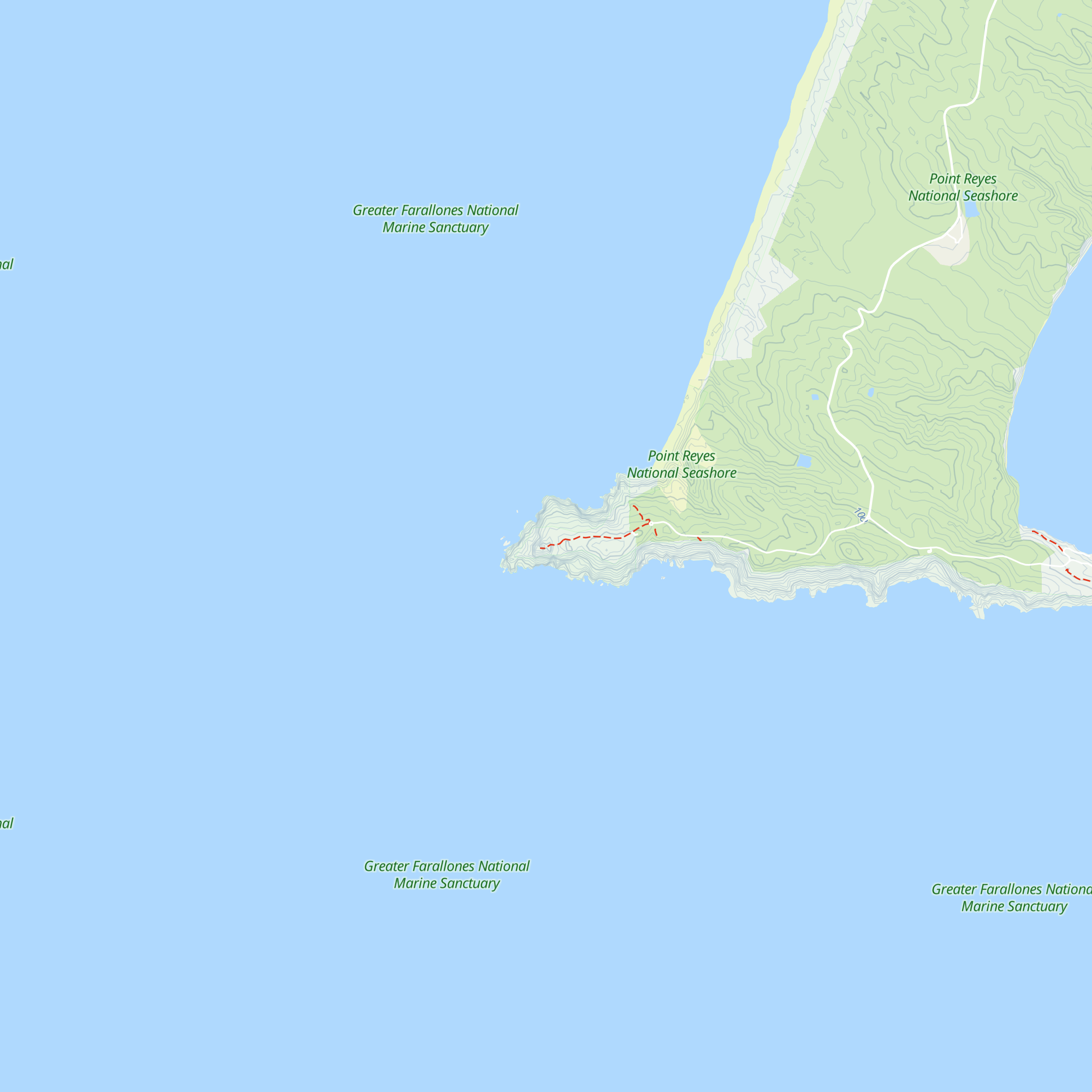 Point Reyes Lighthouse Visitor Center map