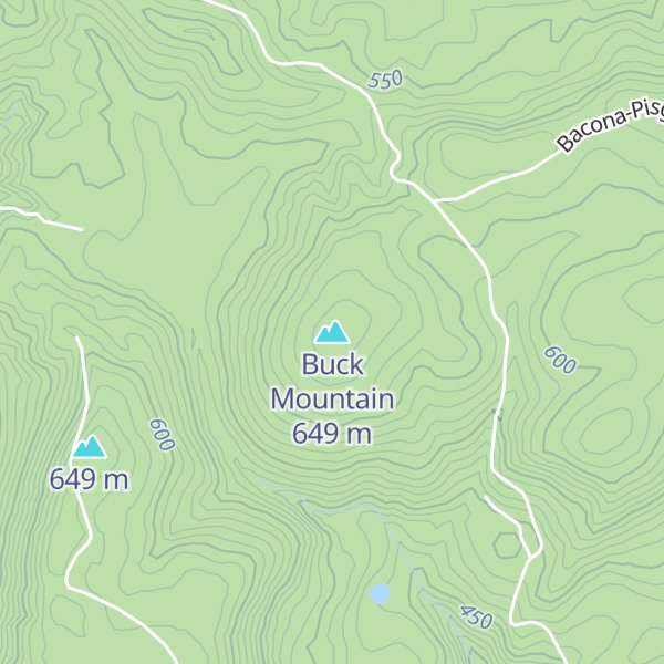 Map of Buck Mountain