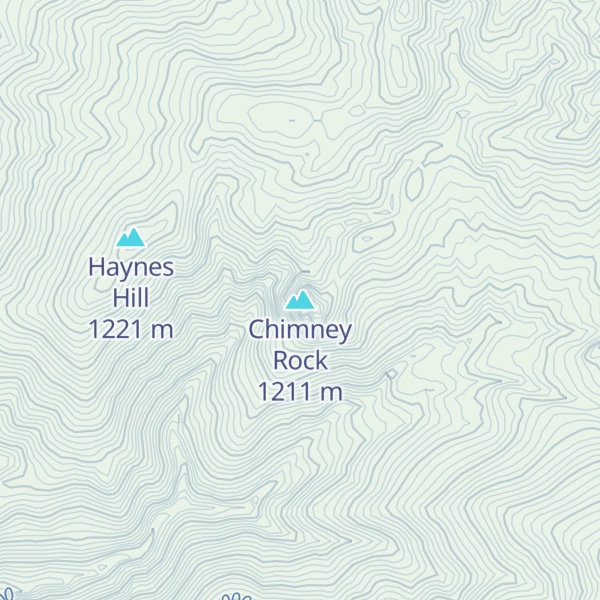 Map of Chimney Rock