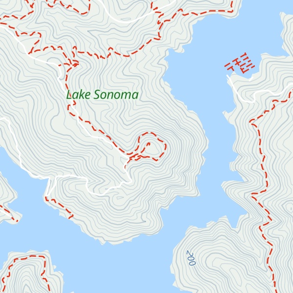 Map of Bummer Peak