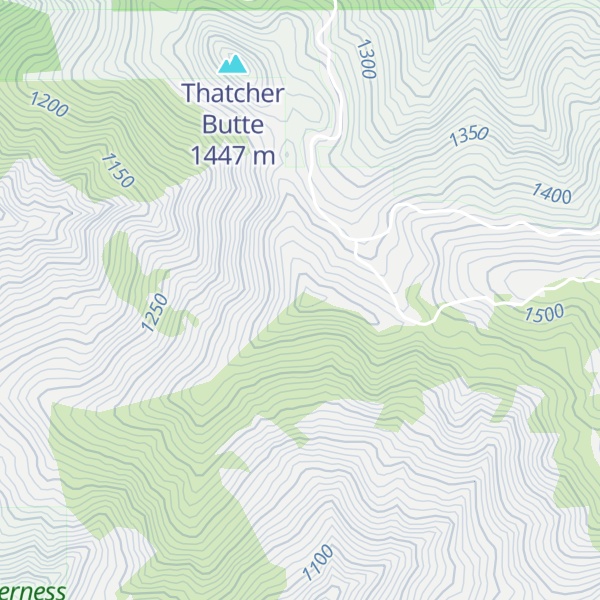 Map of Long Doe Ridge