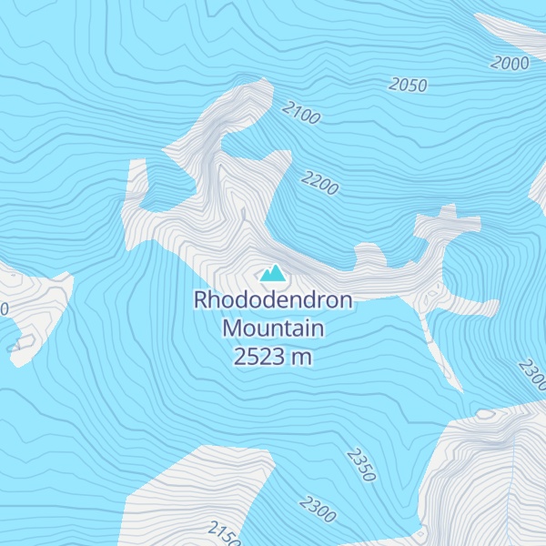 Map of Rhododendron Mountain