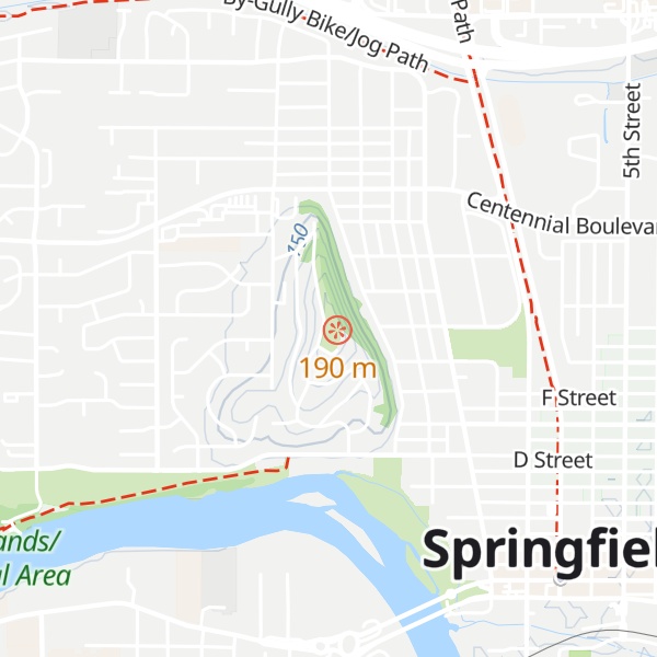 Map of Kelly Butte