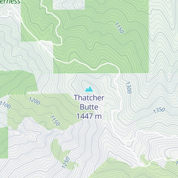 Map of Thatcher Butte