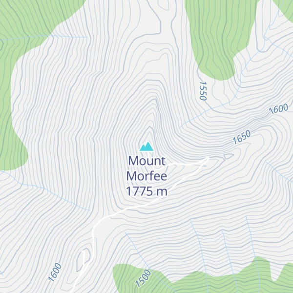 Map of Mount Morfee