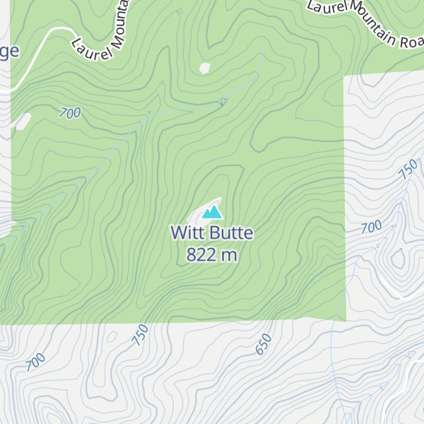 Map of Witt Butte