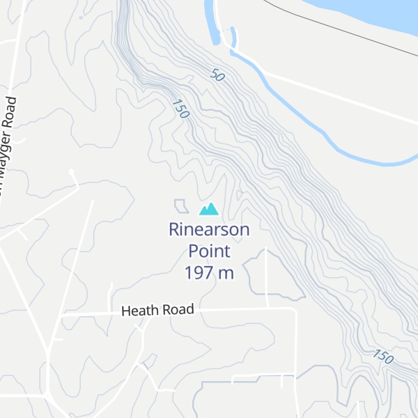 Map of Rinearson Point