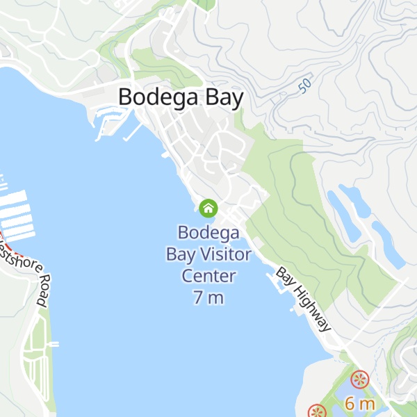 Map of Bodega Bay Visitor Center