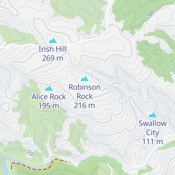 Map of Hole In Rock