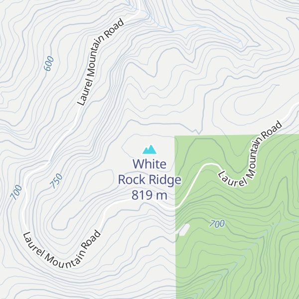 Map of White Rock Ridge