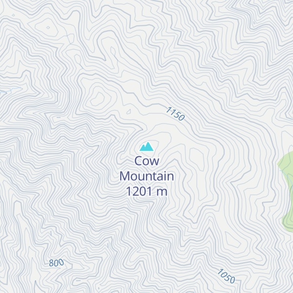 Map of Cow Mountain