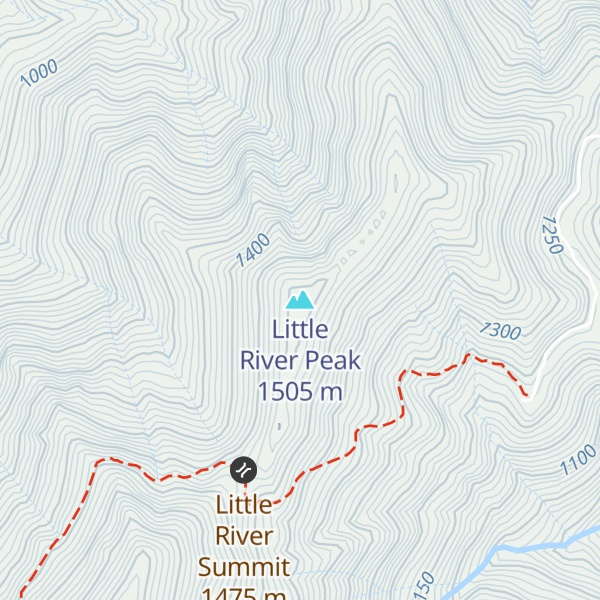 Map of Little River Peak
