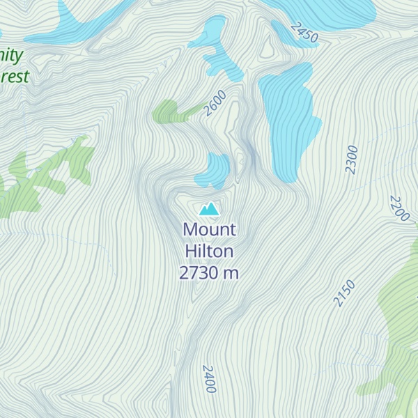 Map of Mount Hilton