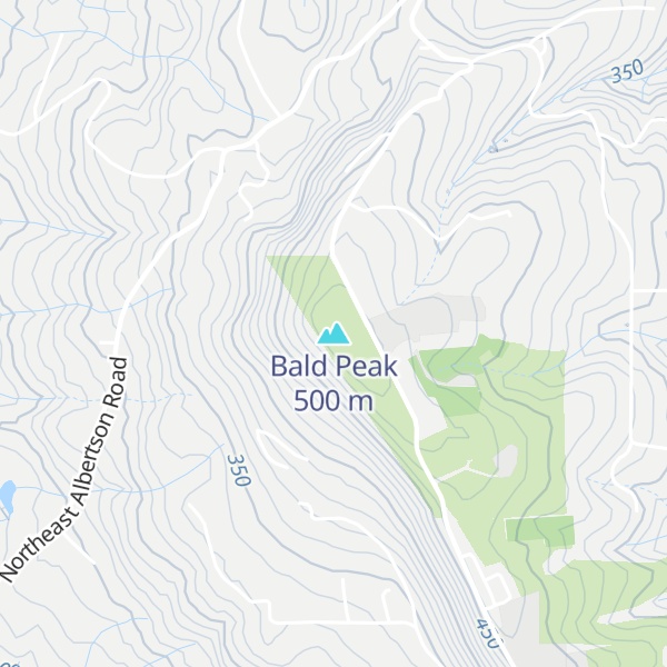 Map of Bald Peak