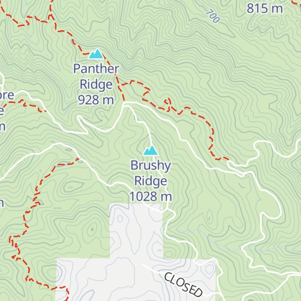 Map of Brushy Ridge