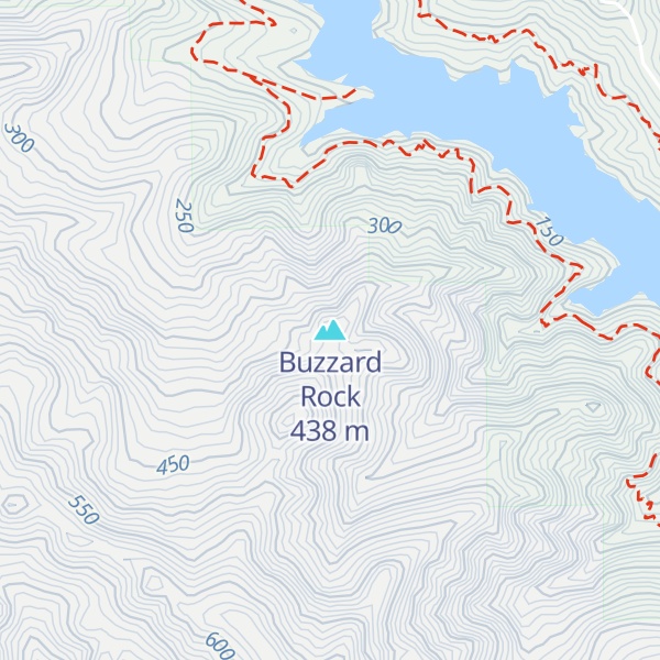 Map of Buzzard Rock
