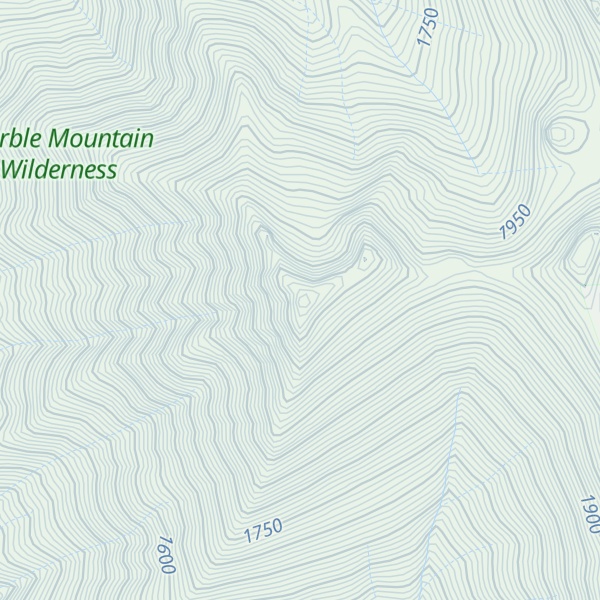 Map of Yellow Dog Peak