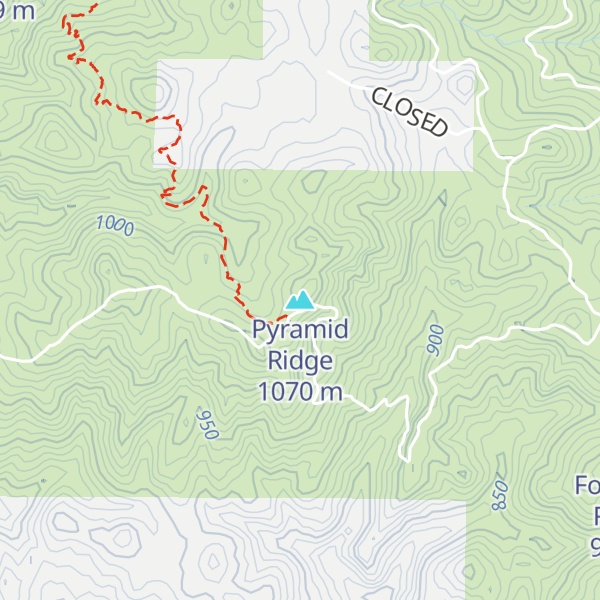 Map of Pyramid Ridge