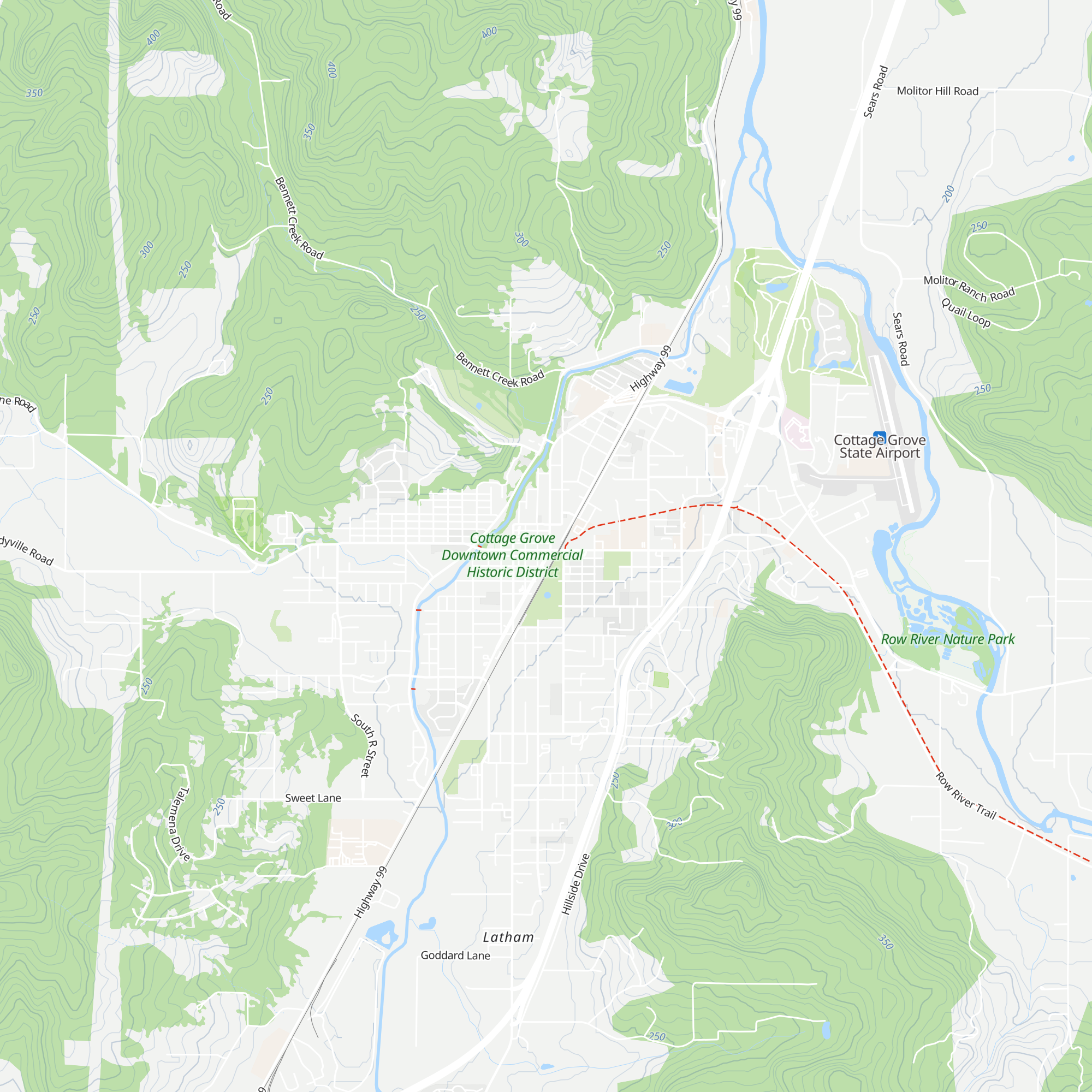 Cottage Grove Chamber of Commerce map