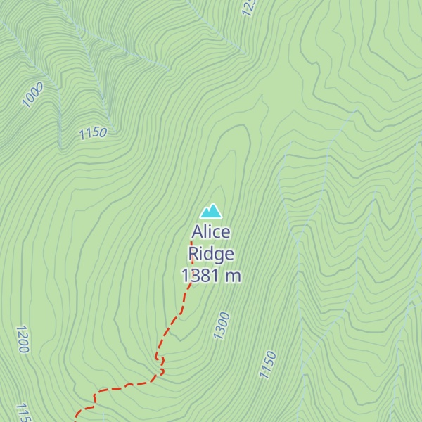 Map of Alice Ridge