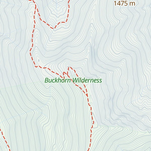 Map of Mount Townsend-North Peak