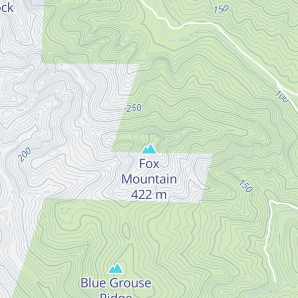 Map of Fox Mountain