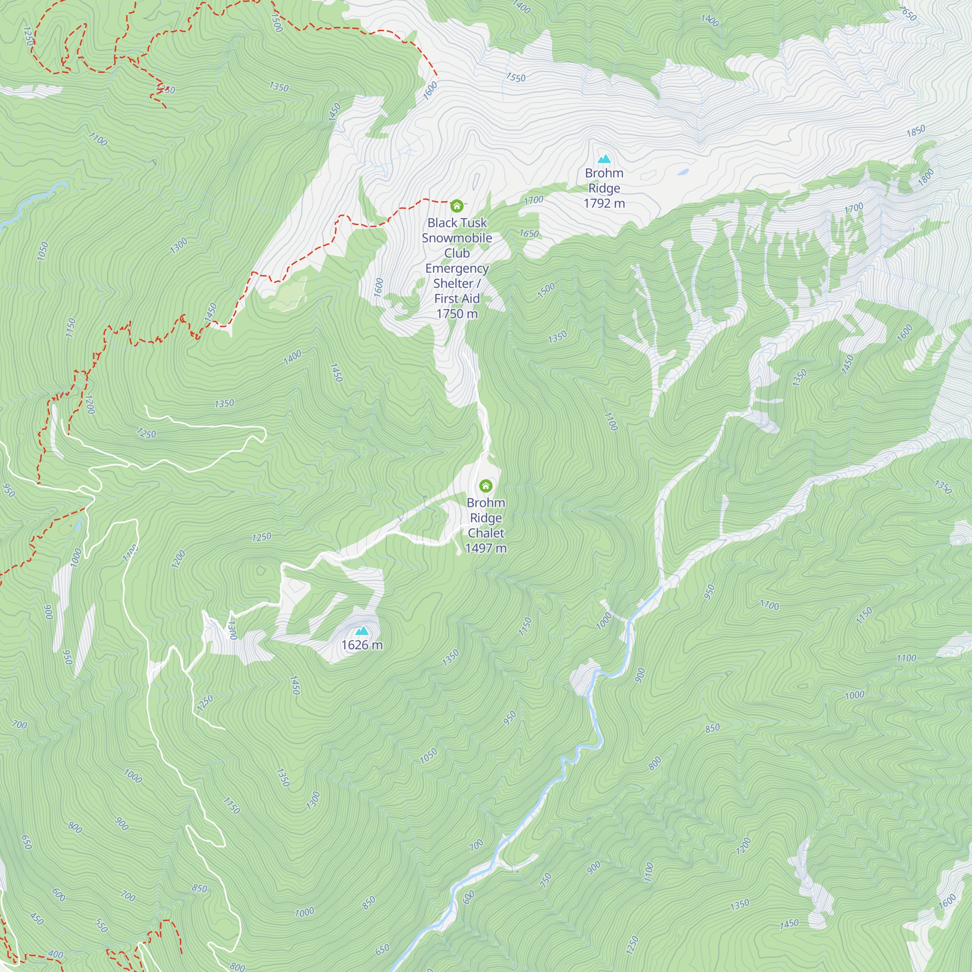 Brohm Ridge Chalet map