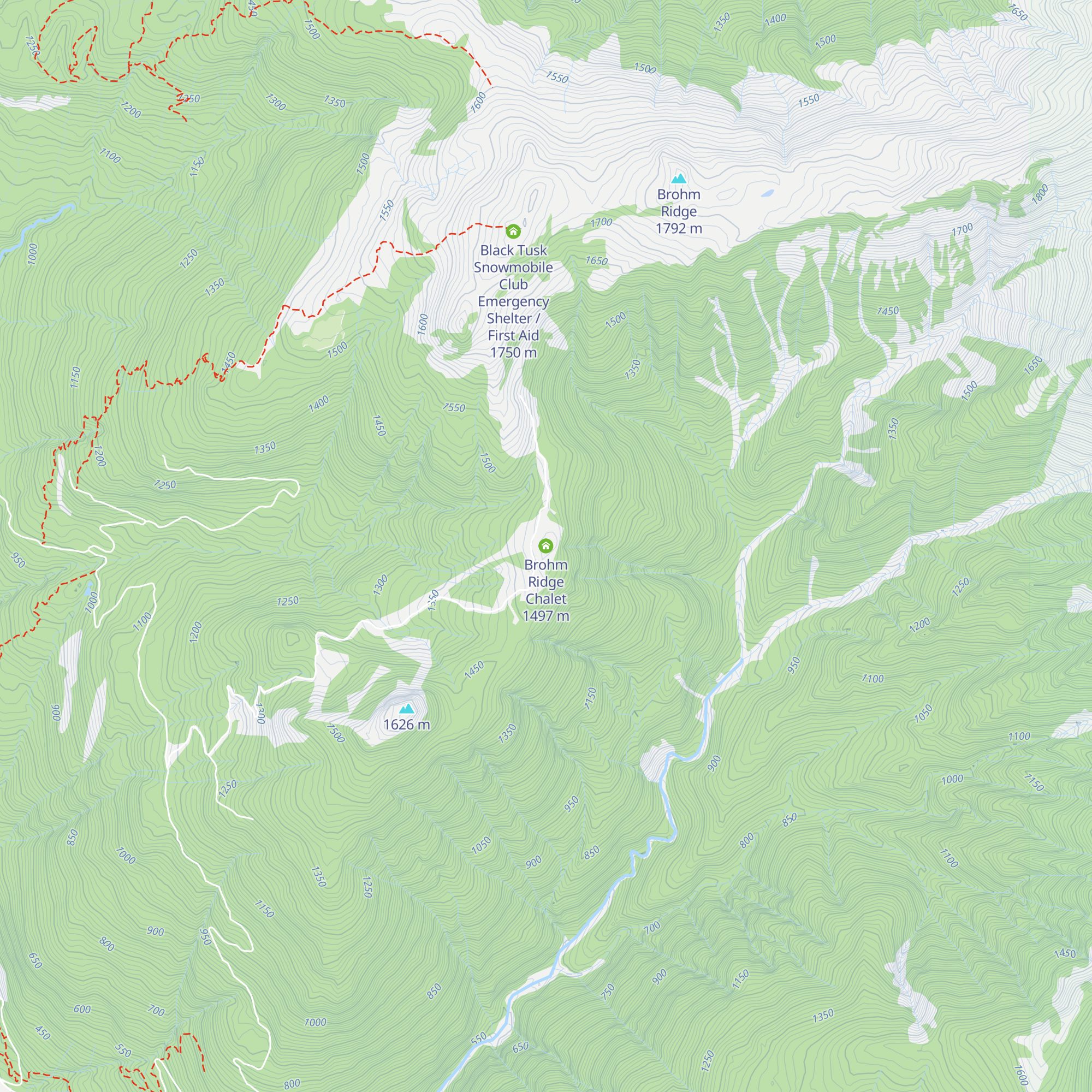Brohm Ridge Chalet map
