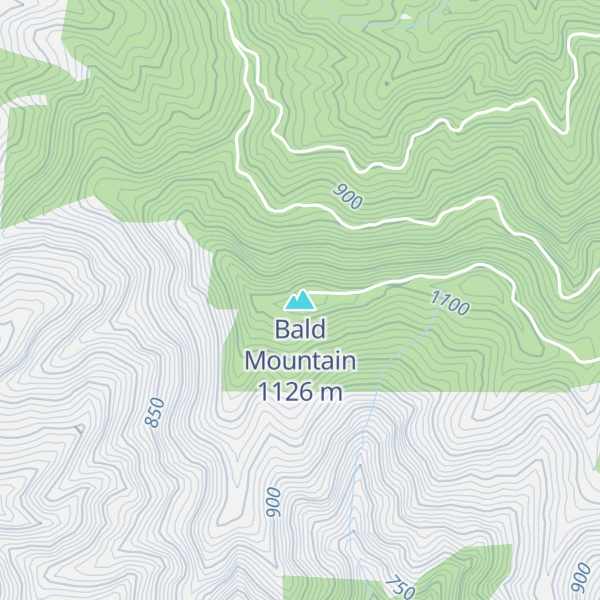 Map of Bald Mountain