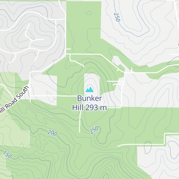 Map of Bunker Hill