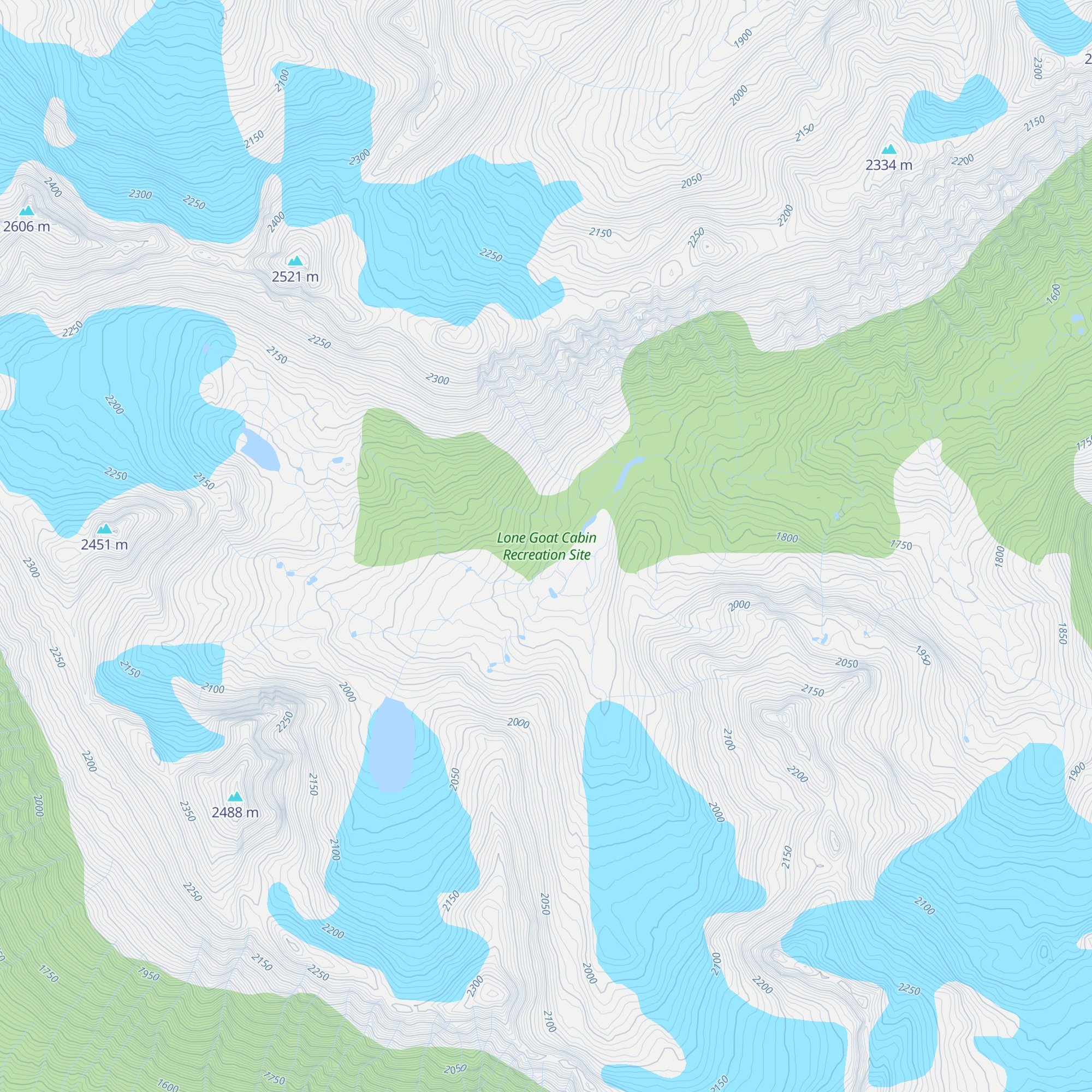 Lone Goat Cabin map