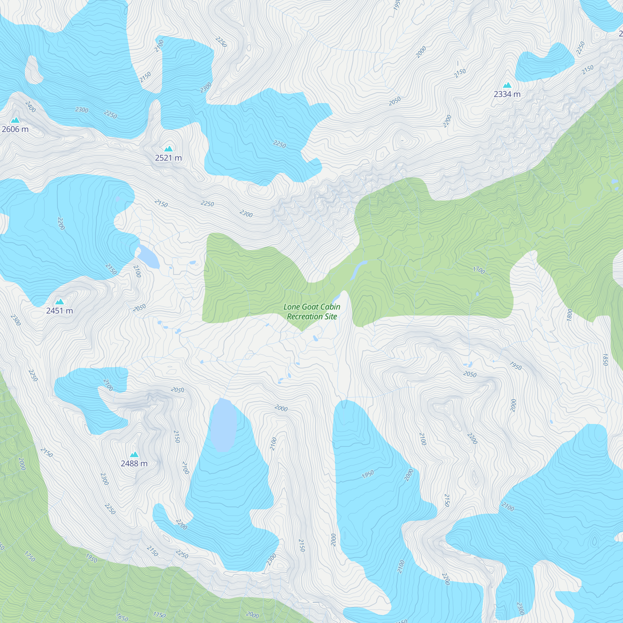 Lone Goat Cabin map