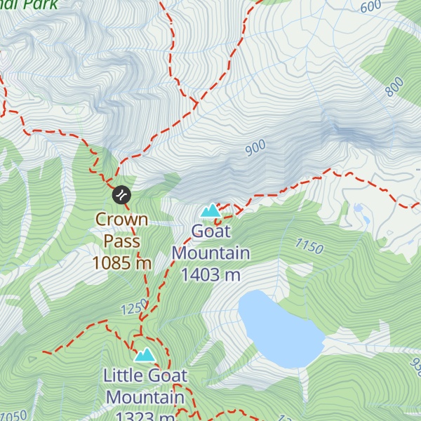 Map of Goat Mountain