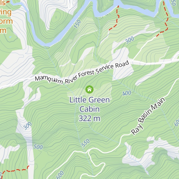 Map of Little Green Cabin