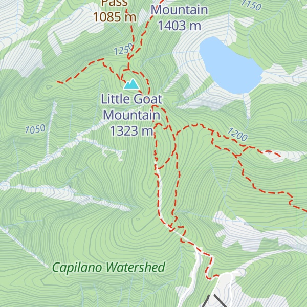 Map of Dam Mountain