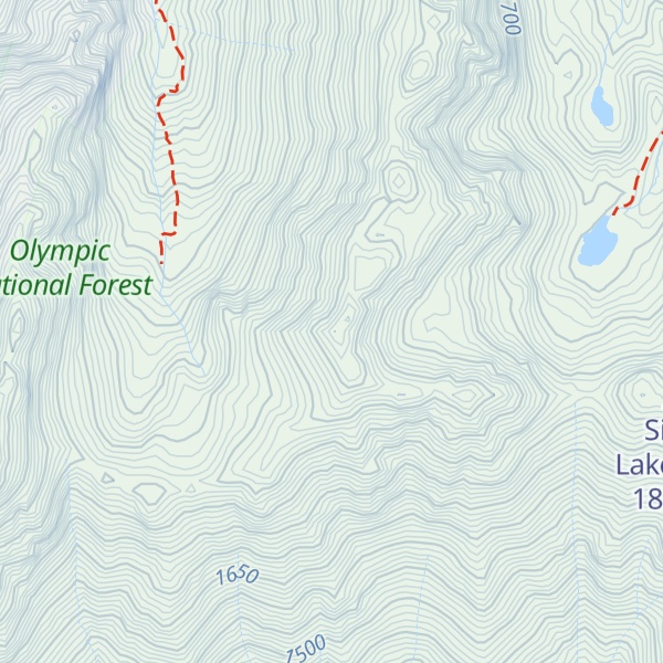 Map of Hawk Peak