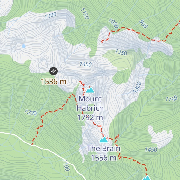 Map of Mount Habrich