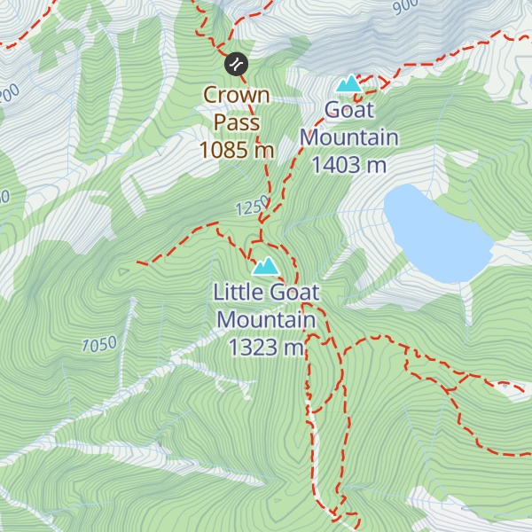 Map of Little Goat Mountain