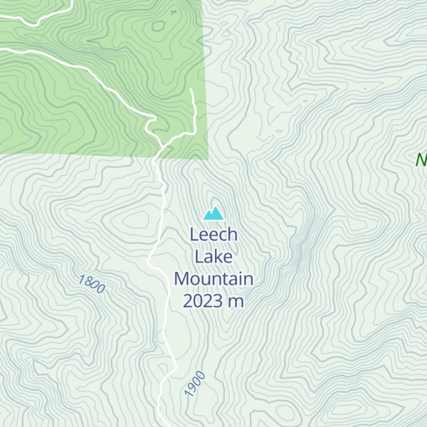 Map of Leech Lake Mountain